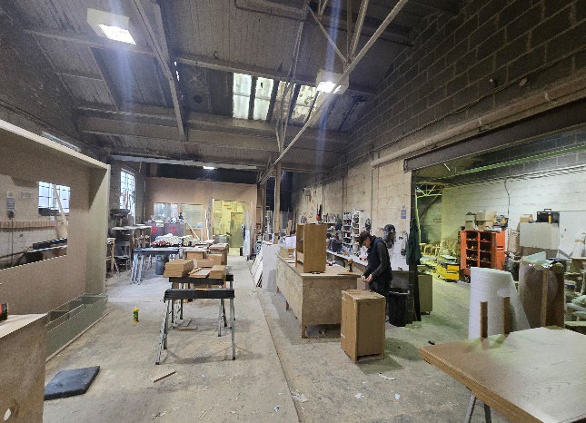 Joinery workshop within the estate