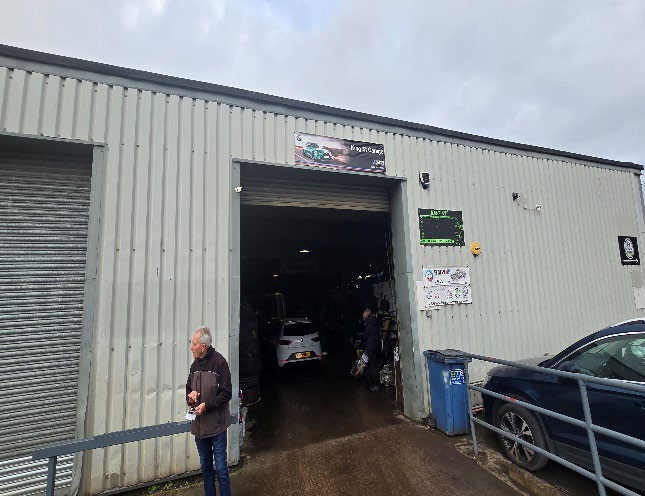Industrial unit frontage and yard access
